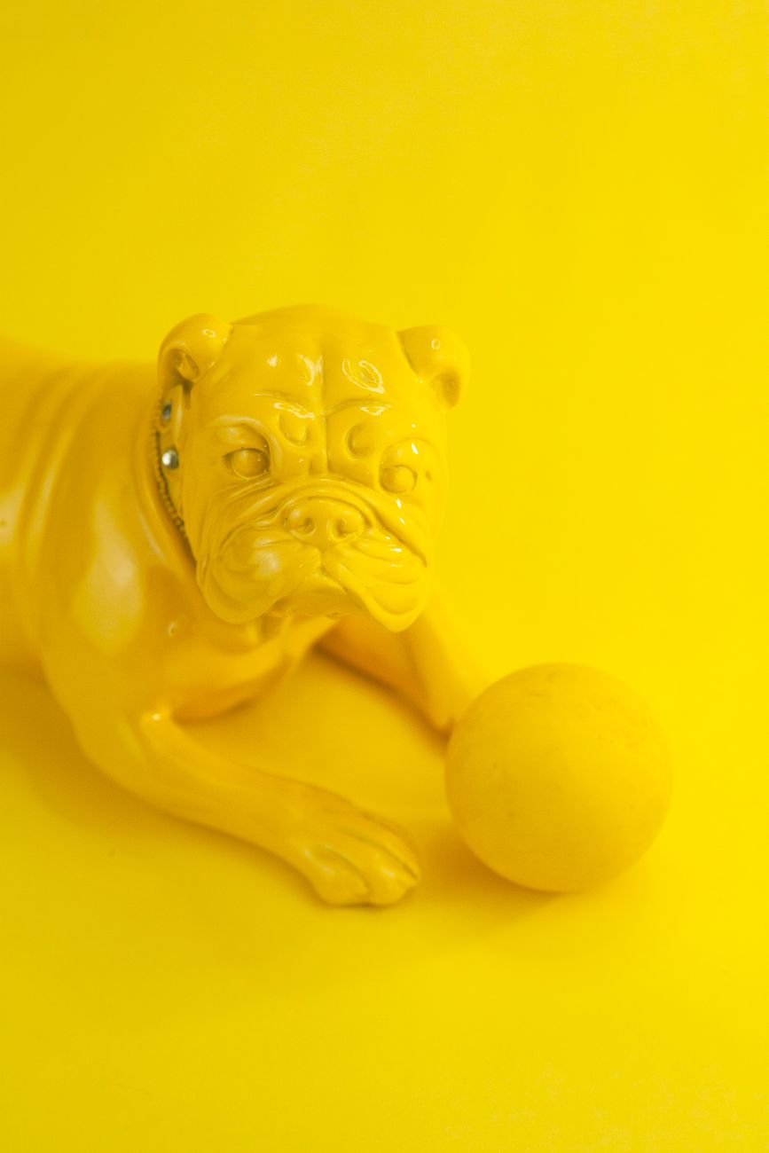 Staffordshire Spaniel Pair — detail