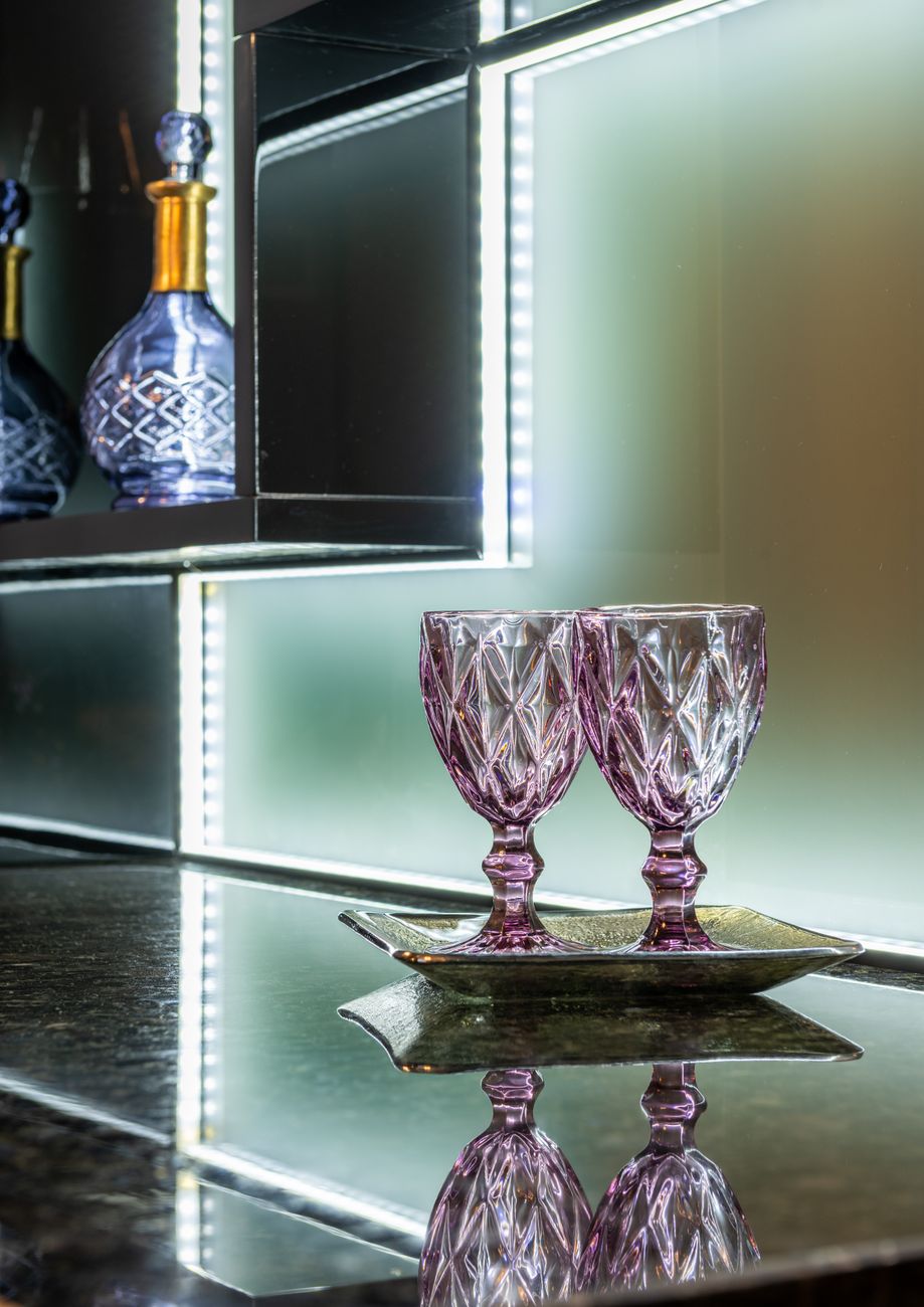 Pair of Amethyst Glass Vases
