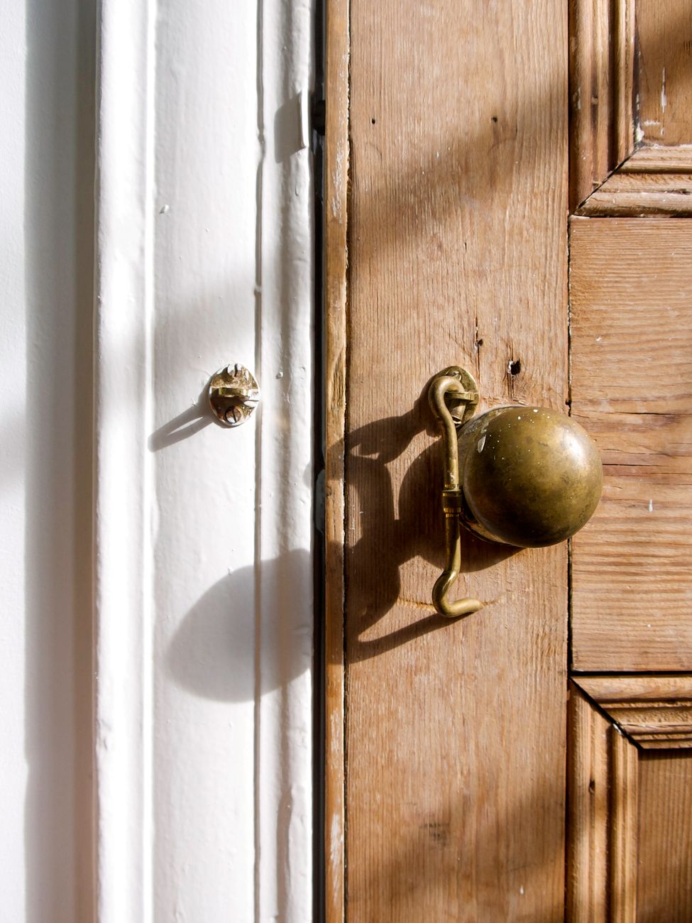 Pair of Walnut Bedside Chests — detail
